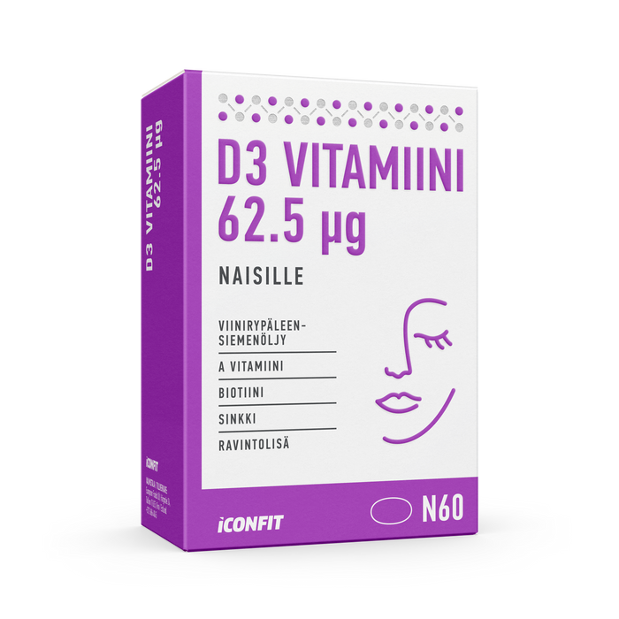 ICONFIT Vitamin D3 2500 IU (90 kapselia)
