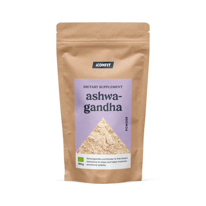 ICONFIT orgaaninen Ashwagandha jauhe (150g)