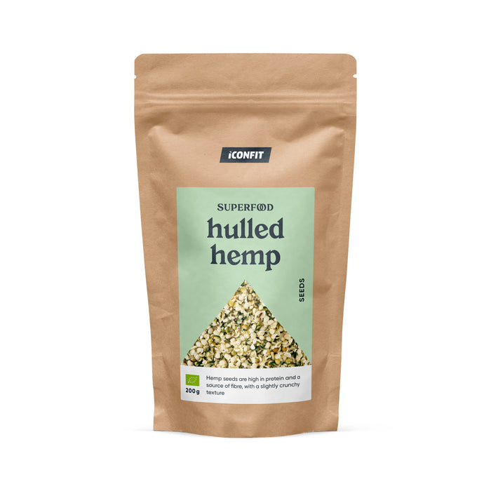 ICONFIT Luomu Kuoritut hampunsiemenet (200g)